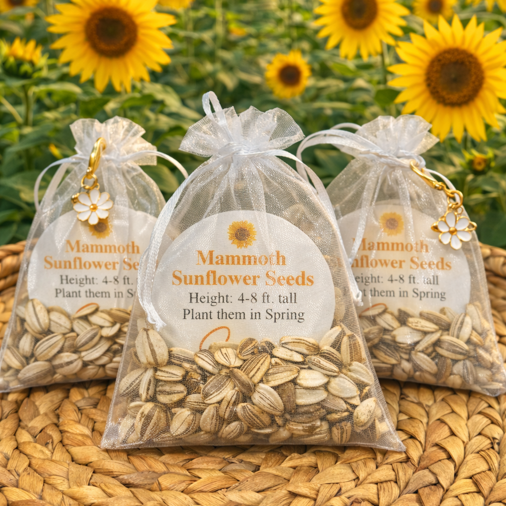 Mammoth Sunflowers Seeds (125 Seeds in Gifting Bag)