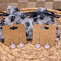 Baby Pink Paw Print Earrings